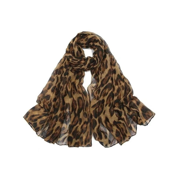 Leopard print scarf