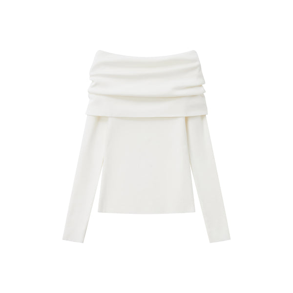 Paris Holiday One-Shoulder Top in White