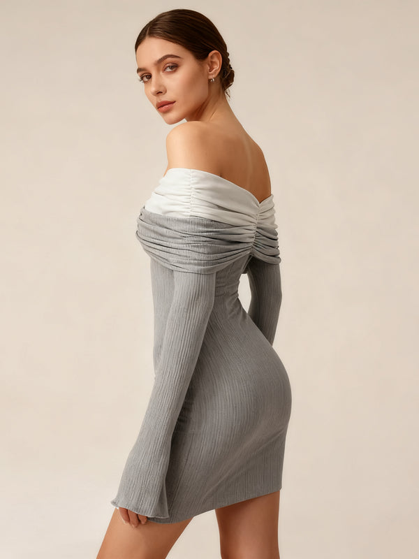 Paris Holiday One-shoulder MIDI dress