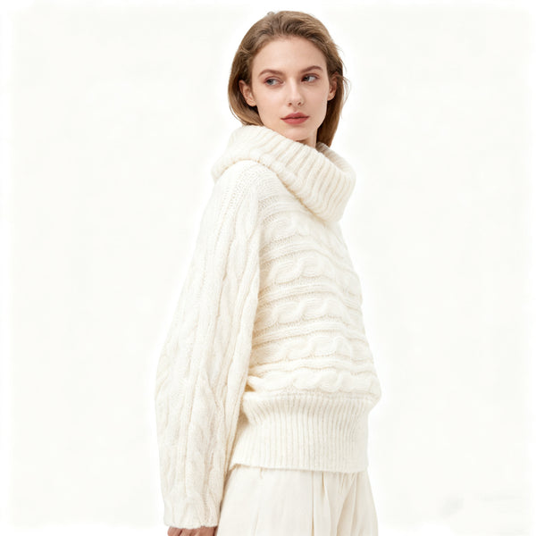 Paris Holiday One-shoulder high-stretch sweater