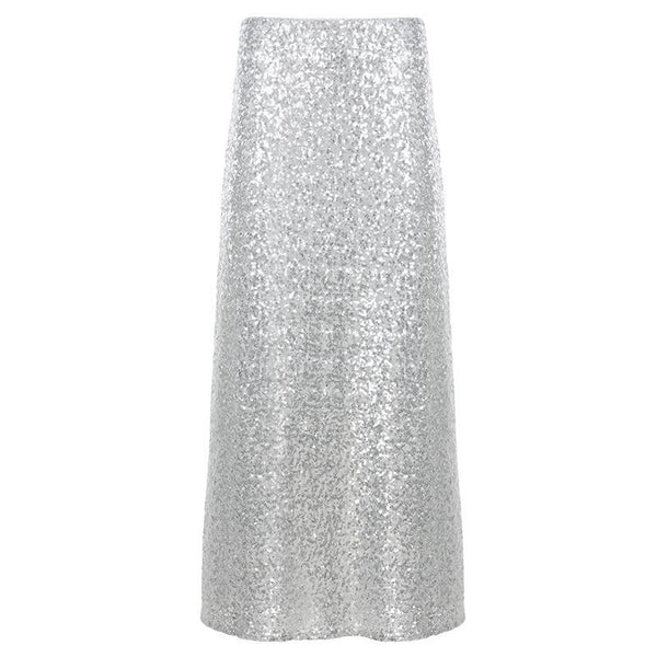 Fragmented Starlight Skirt in Silvery